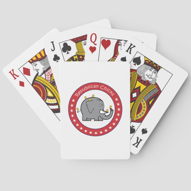chicas republicanas jugando cartas (Reverso)
