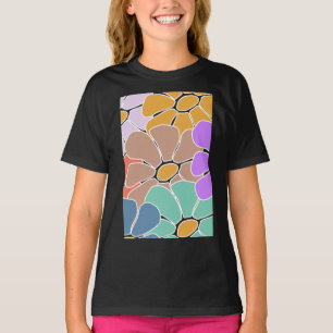 Chicas Resumen Patrón floral camiseta
