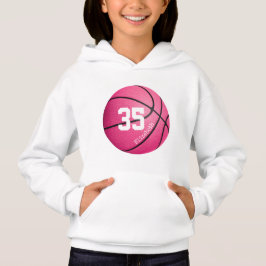chicas rosados de baloncesto personalizado
