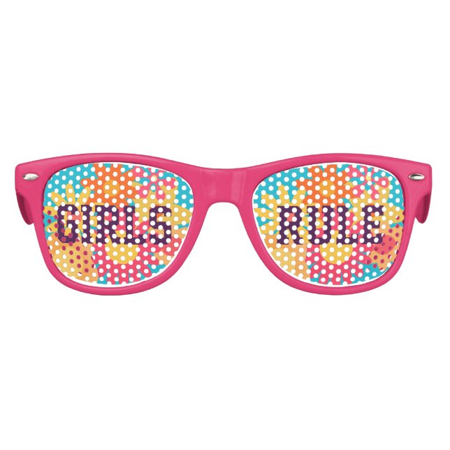 Chicas rosados gobiernan lentes de flores lentes l (Anverso)