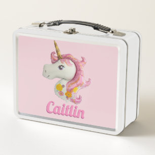 Chicas rosados personalizados del unicornio