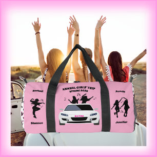 Chicas rosados y negros recorren la bolsa de Duffe