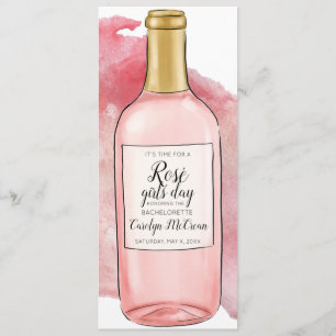 Chicas Rosé Invitación a una Bachelorette Party