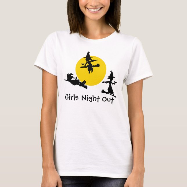 Chicas sacan camiseta de la noche (Anverso)