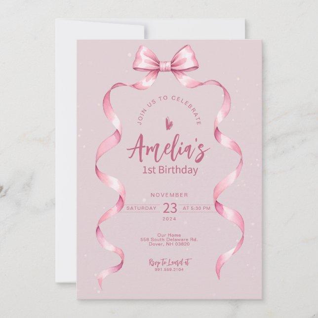Chicas solo quieren ser invitaciones de un cumplea (Anverso)