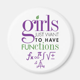 Chicas sólo quieren tener funciones imán matemátic