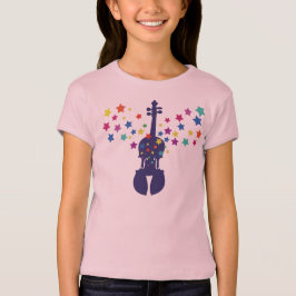 Chicas-Starburst de la camiseta del violín
