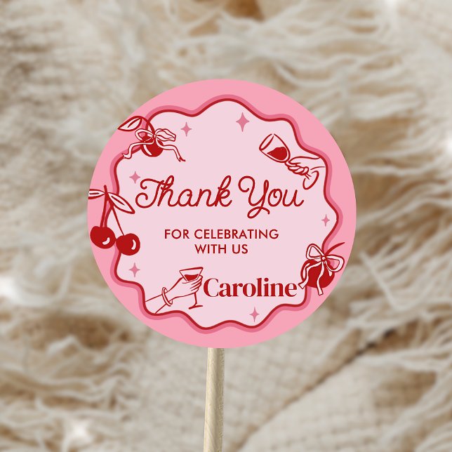 Chicas sucios 30 Pegatinas de cumpleaños (Girls Dirty Thirty Birthday Sticker)