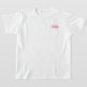 Chicas T Camisetas Monograma Nombre Plantilla rosa (Laydown)