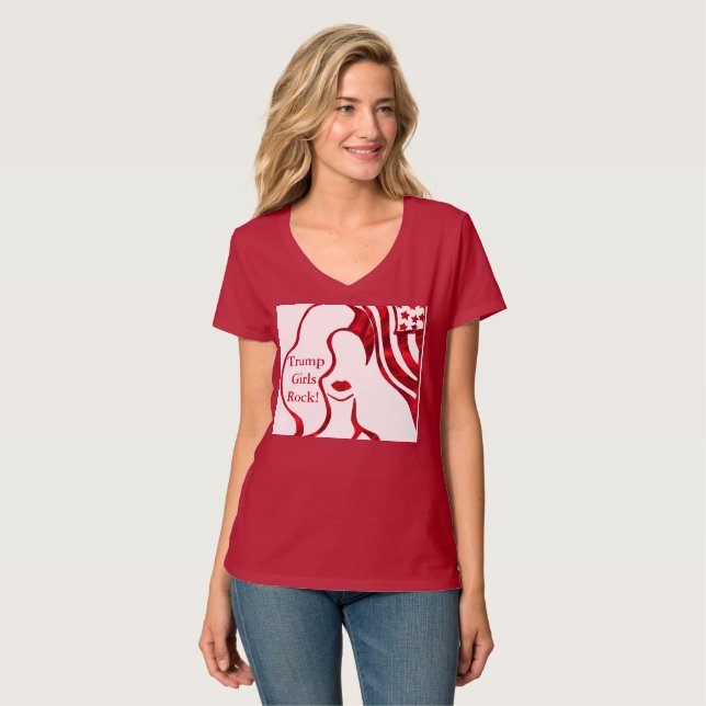 ¡CHICAS TRUMP ROCK! Camiseta (Anverso completo)