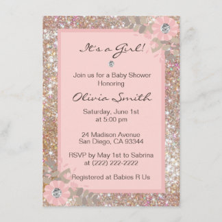 Chicas únicos de las invitaciones de Baby Shower -