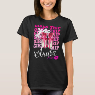 Chicas viajan a Camisetas de Aruba 2023 - grupo de