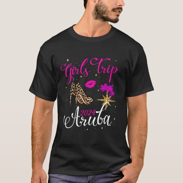 Chicas Viaje a Aruba 2024 Camisetas (Anverso)