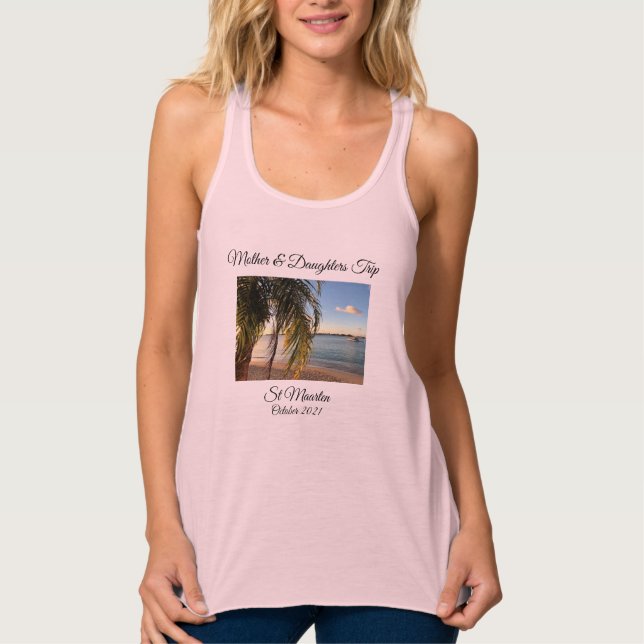Chicas Viaje Flagrante Racerback Tank Top (Anverso)