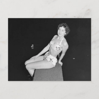 Chicas Vintage Pin Up de B&W Foto postal