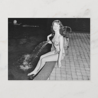 Chicas Vintage Pin Up de B&W Foto postal