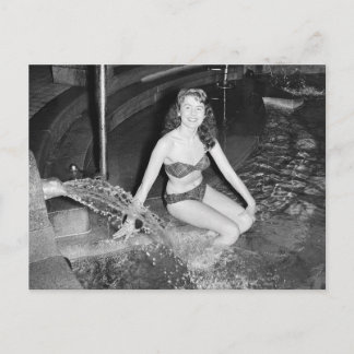 Chicas Vintage Pin Up de B&W Foto postal