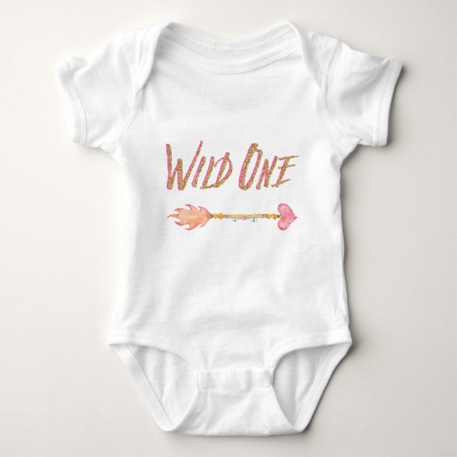 Chicas Wild One First Birthday Camisetas (Anverso)