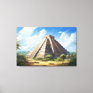 Chichen Itza, impresión de lienzo estirado