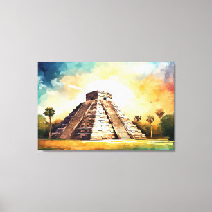 Chichen Itza, impresión de lienzo estirado