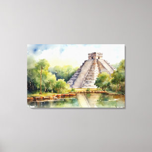 Chichen Itza, impresión de lienzo estirado