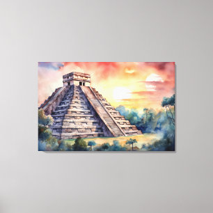 Chichen Itza, impresión de lienzo estirado