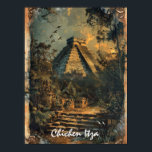 Chichen Itza México Viajes de arte<br><div class="desc">Esta es una impresionante obra de arte de Chichen Itza en un Poster que presenta el famoso monumento y destino turístico en México. Funciona como un recuerdo de viaje y una idea de regalo para cada turista. Haga de este producto su propio y compre ahora.</div>