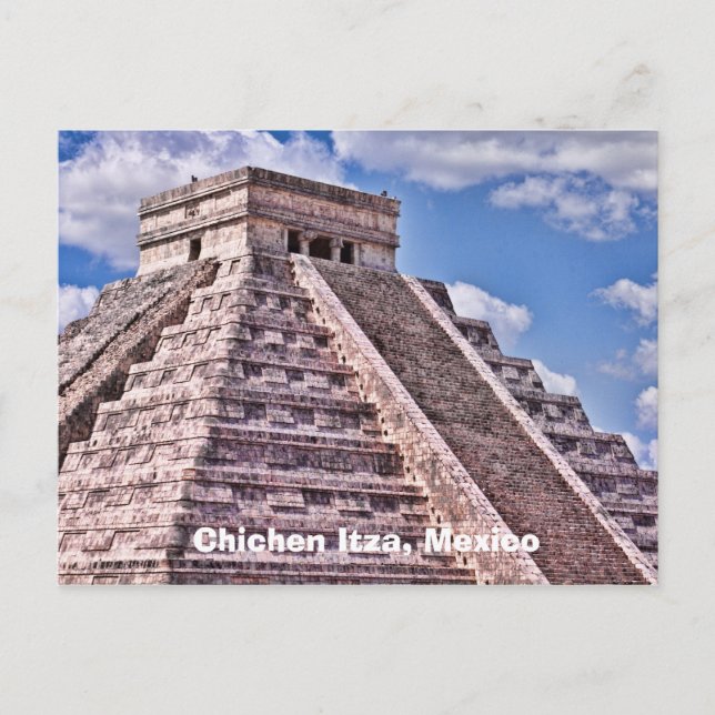 Chichen Itza, postal de México (Anverso)