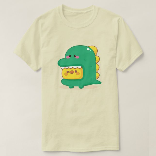 Chick Con Camiseta De Dinosaurio (Diseño del anverso)