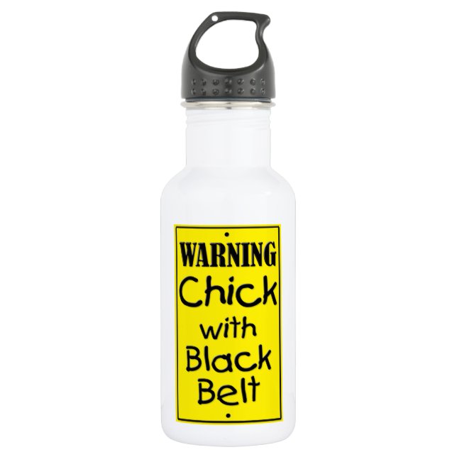 Chick de advertencia con botella de agua del cintu (Anverso)
