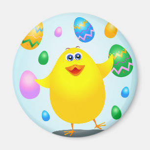 Chick divertido de Pascua, imán
