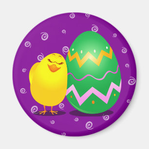 Chick divertido de Pascua, imán