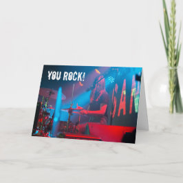 Chick Drumsticks Drummer Tarjeta de cumpleaños par