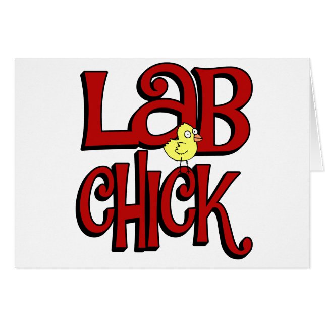 CHICK LAB - CHICA LABORATORIO SLANG / HUMOR (Anverso (Horizontal))