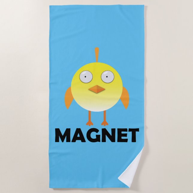 Chick Magnet - Toalla de playa (Anverso)