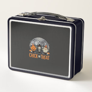 Chick or Treat Diseño de cementerio de Halloween l