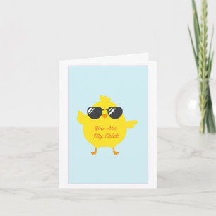 Chick Personalizado, tarjeta de galentine divertid