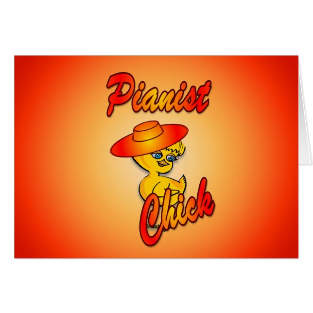 Chick pianista #5 (Anverso (Horizontal))