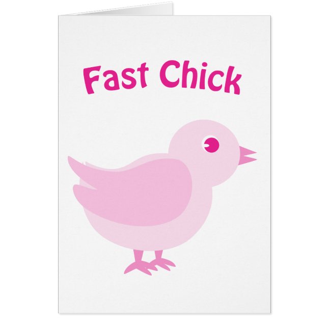Chick rápido- rosa (Frente)