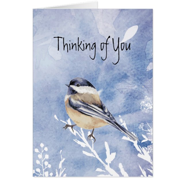 Chickadee Bird Winter First Christmas Sola Psalm (Frente)