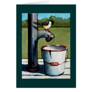 CHICKADEE EN ARTE DEL PASTEL DE LA BOMBA