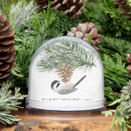 Chickadee en familia de Navidades Pine Sprig