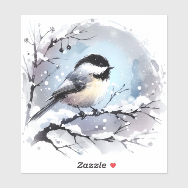 Chickadee Vinyl Pegatina (Hoja)