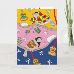 Chickadees ucranianos del navidad de Vera Trembach