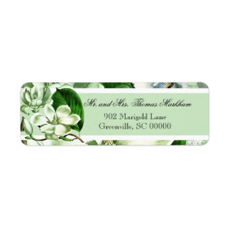 Chickadees y Magnolias Etiquetas de direcciones Pe