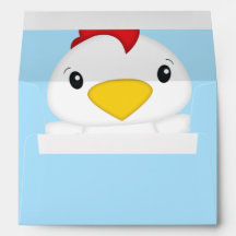 Chicken Baby Shower Blue