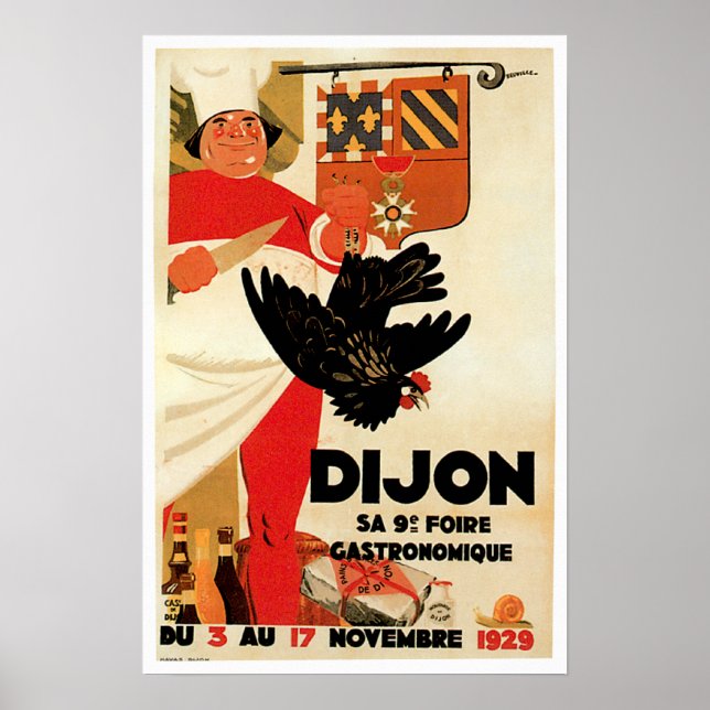 Chicken de Dijon: Comida de época y arte (Frente)