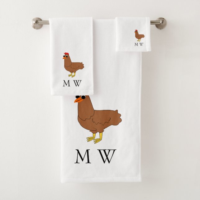 Chicken Design Monogrammed (In situ)
