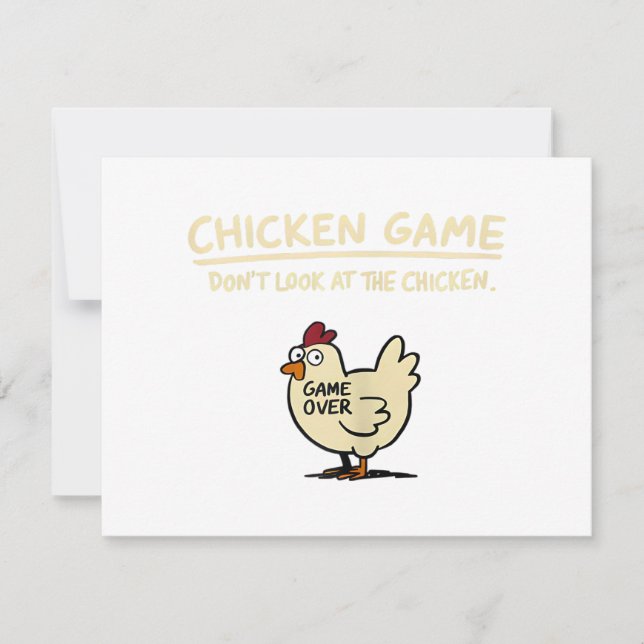 Chicken Game Don't Look At The Chicken Funny Chick (Anverso)