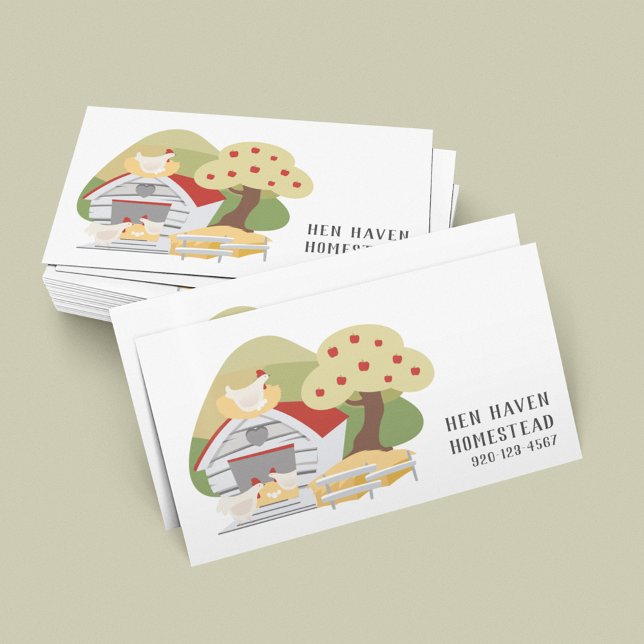 Chicken Hens Huevos Tarjeta de Negocio QRCode (Subido por el creador)